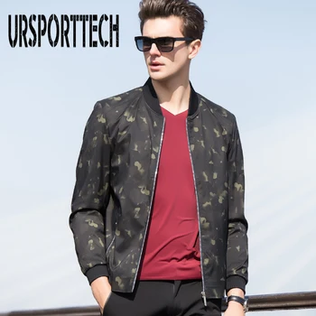 

New Spring Autumn Jackets Men Print Baseball Jacket Men Fashion Casual Thin Waterproof Bomber Jackets Stand Collar Mens Coats