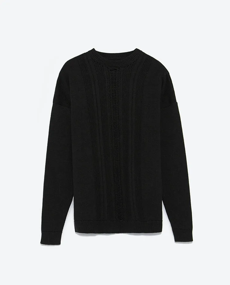 В стиле панк выдалбливают свитер Для мужчин сексуальная Crewneck Kint пуловер Бесплатная доставка