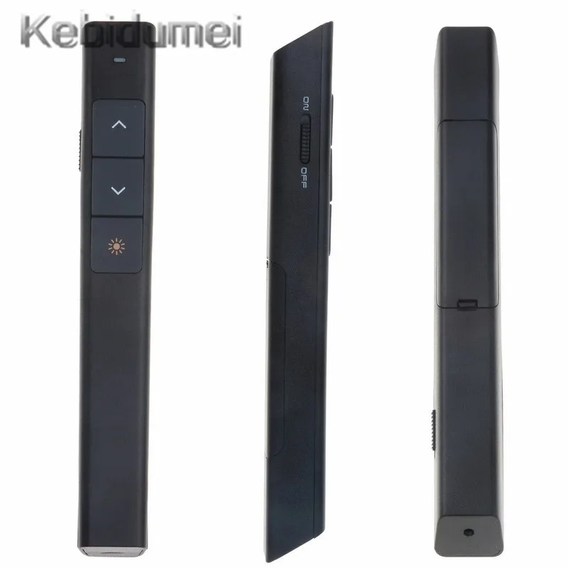 

2.4GHz Wireless Presenter with IR Laser Pointers Pen USB RF Remote Control Page Turning PPT Clicker Presentation Remote
