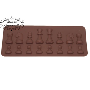 

Princess castle International chess silicone mold fondant mold cake decorating tools chocolate gumpaste mold CK-SM-942