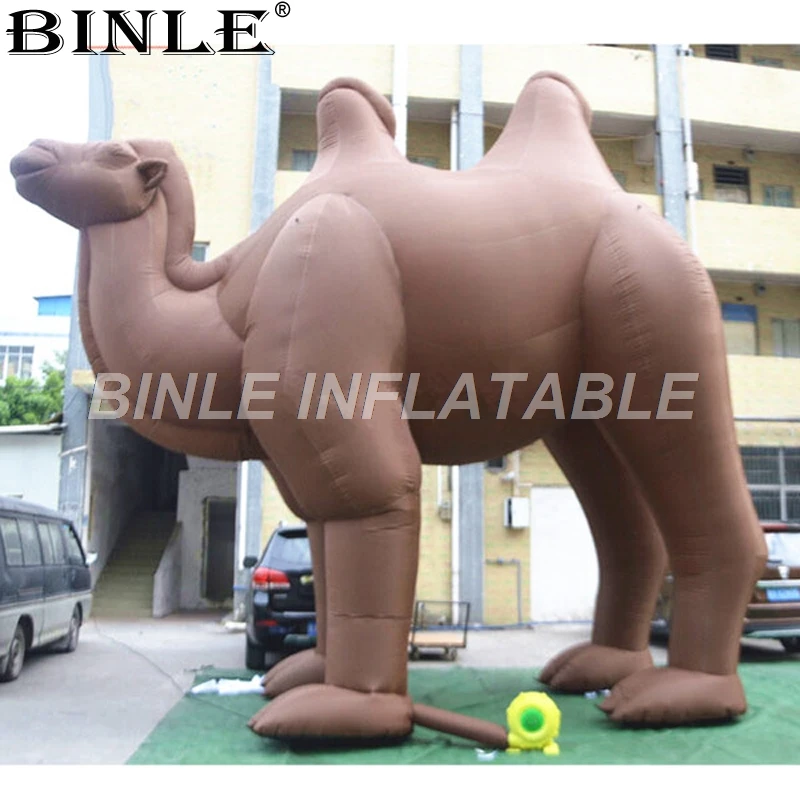 Заказ натуральную 6mH гигантские надувные модель верблюда большой игрушечные надувные животные для рекламы