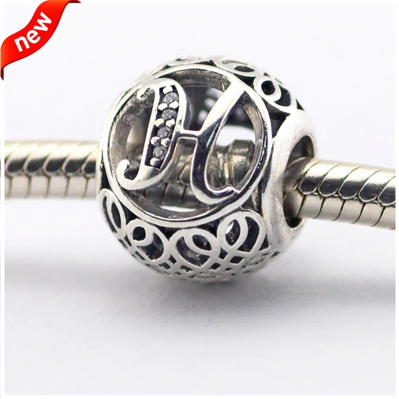 Buy Fits Pandora Bracelets Alphabet Charms Beads for