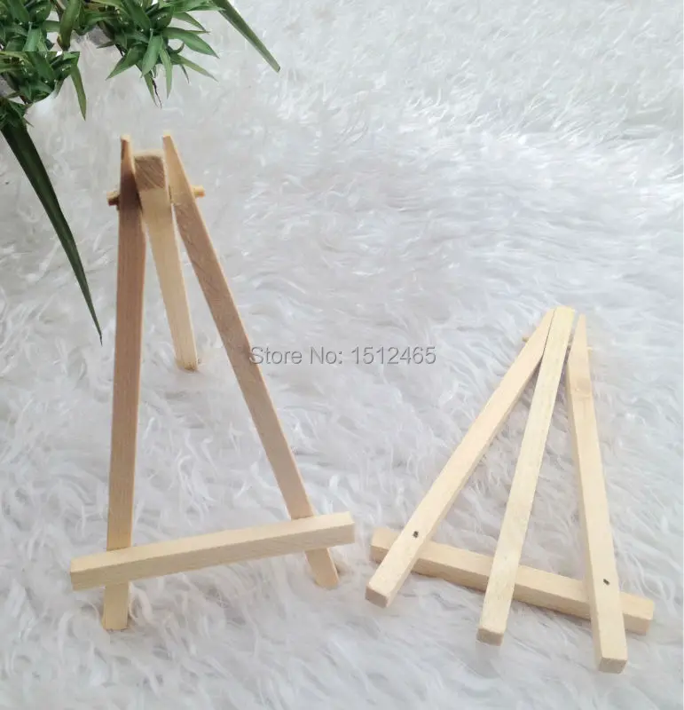 

10Pcs/Lot Mini Display Miniature Easel Wedding Table Number Place Name Card Stand 16*9cm
