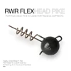 New Flexhead 7g 10g 15g 20g 25g 30g 50g Screw Fixed Lead Jig Head Sinkers Fishing Lures For Pike Soft Worm Shad Swimbait ► Photo 3/6