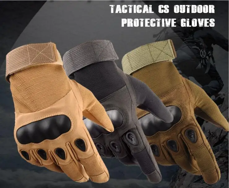 

Tactcial CS Outdoor Protective Gloves Breathable Full finger cycling gloves Anti-skid Hiking gloves