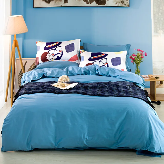 2017 Light Blue Color Hotel Bedding Set Plain Dyed Home Choice 2017 Light Blue Color Hotel Bedding Set Plain Dyed Home Choice Cotton Bed Sheet