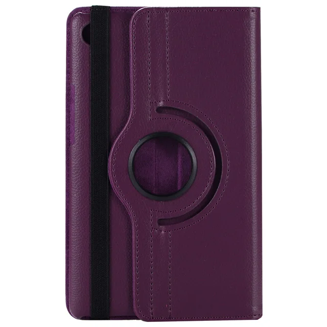 Вращающийся на 360 градусов откидной держатель подставка кожаный чехол для samsung Galaxy Note 10,1 2012 GT-N8000 N8000 N8010 N8020 чехол для планшета+ пленка+ ручка - Цвет: purple