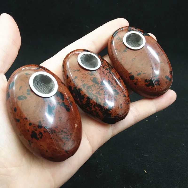 New-Popular-Natural-Oval-red-obsidian-crystal