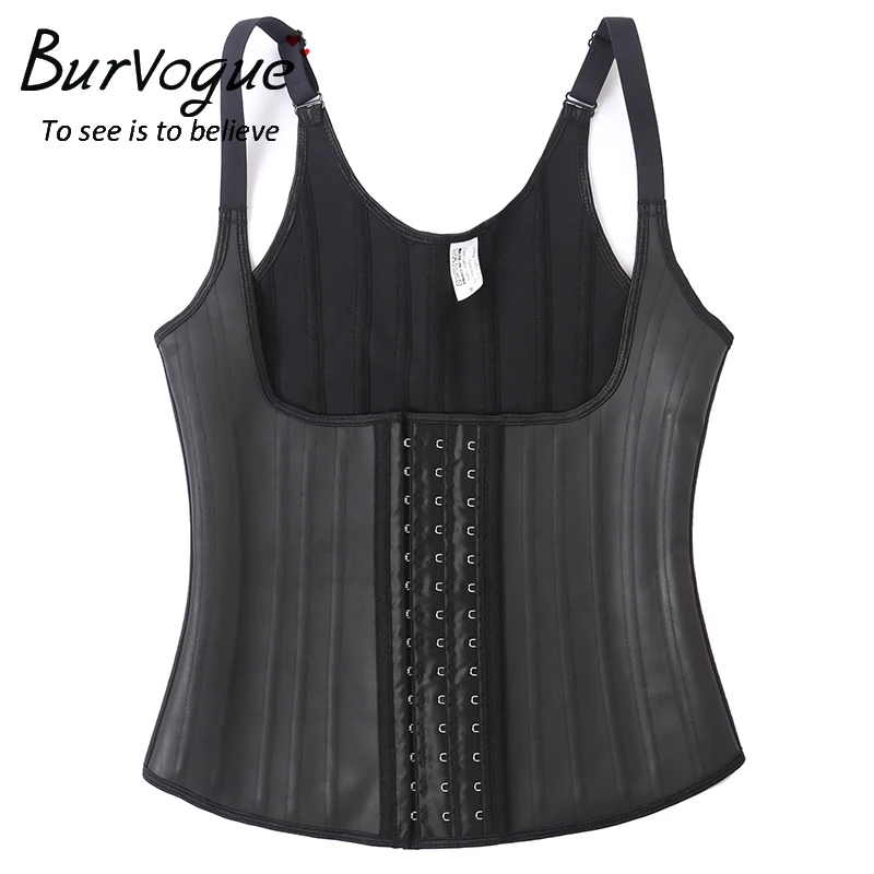 Women's Latex Underbust Waist Training Steel Boned Shapewear Corset