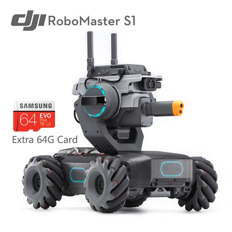 

DJI RoboMaster S1 intelligent programming educational robot support Python Coding individual recognition&shooting game
