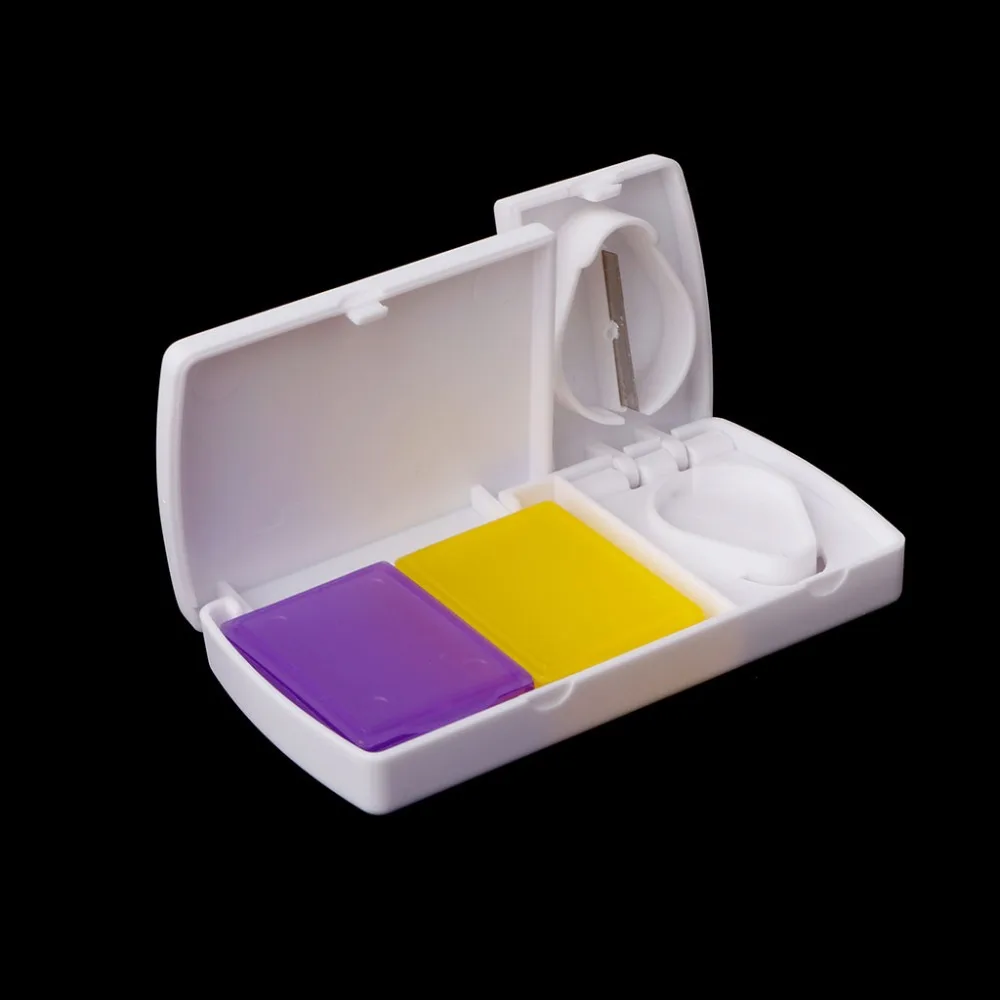 ZRLOWR Смарт чехол для таблеток разветвители пластик медицина Органайзер коробка для хранения нож для разрезания таблеток