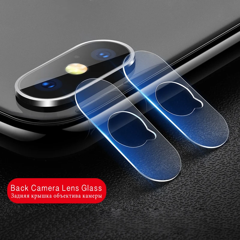 Для iPhone X XS MAX 8 7 Plus 6 6S закаленное стекло заднего объектива Защитная камера