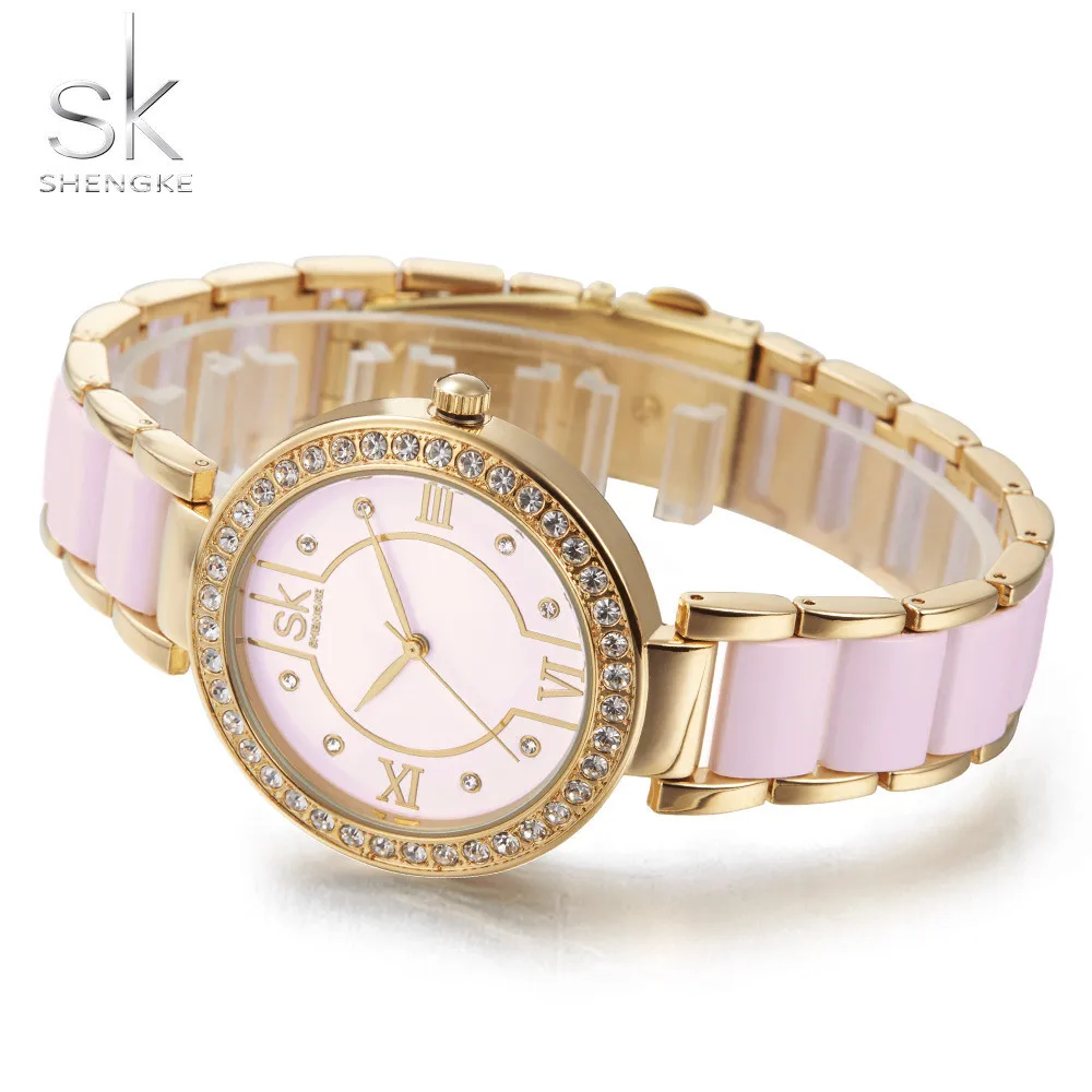 

Shengke Relogio Feminino2018 New Top Brand Casual Women's Watch Luxury Watch Women's Fashion Casual Montre Femme Crystal Watches