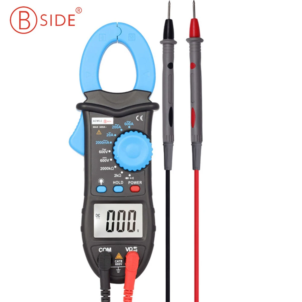 BSIDE ACM12 2000 Counts 600A AC Current Digital Clamp Meter with