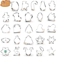 1 шт. рисунок на рождественскую тематику формочки для печенья инструмент для украшения торта из нержавеющей стали резаки для шоколада DIY Инструменты для выпечки