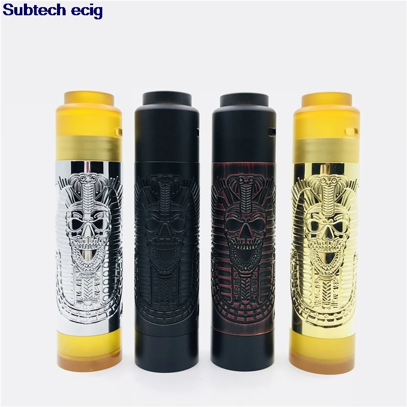 

E cigarette Purg Slim Piece Pharaoh Mod with Carnage RDA mod kits 18650 Battery 510 thread Brass Material Mechanical Mod Vape