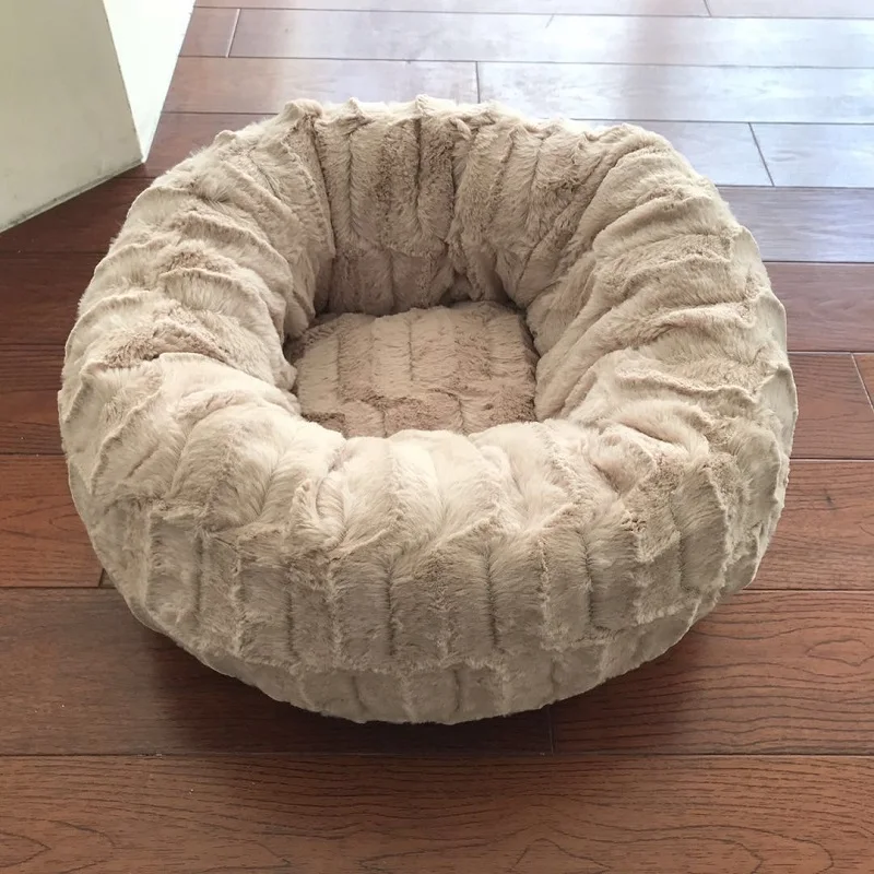 Плюшевый собачий домик для домашних питомцев кровать мягкий спальный мешок