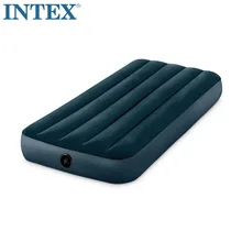 INTEX 64731 для одного человека 76*191*25 см стекающийся с полосой надувной матрас походный коврик Мебель для спальни