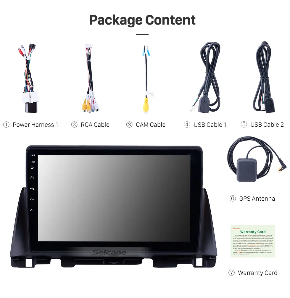 Best Seicane 10.1 Inch Android 8.1 Car radio GPS Navigation for Kia K5 2016 support Backup Camera Steering Wheel Control Mirror Link 43