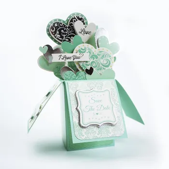 

Eno Greeting valentine card in a box cardstock paper 3d pop up cards for lover,couple diy love greeting cards