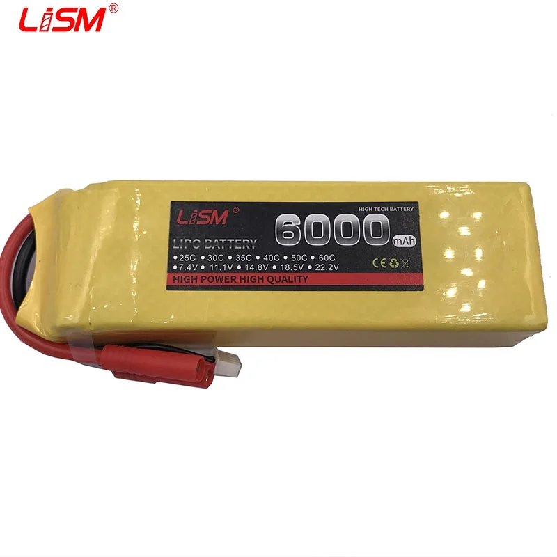 

3S 11.1V 6000mAh 60C RC LiPo Battery For Remote Control Toys RC Helicopter Drone Car Airplane Quadcopter Boat Toys #40y37