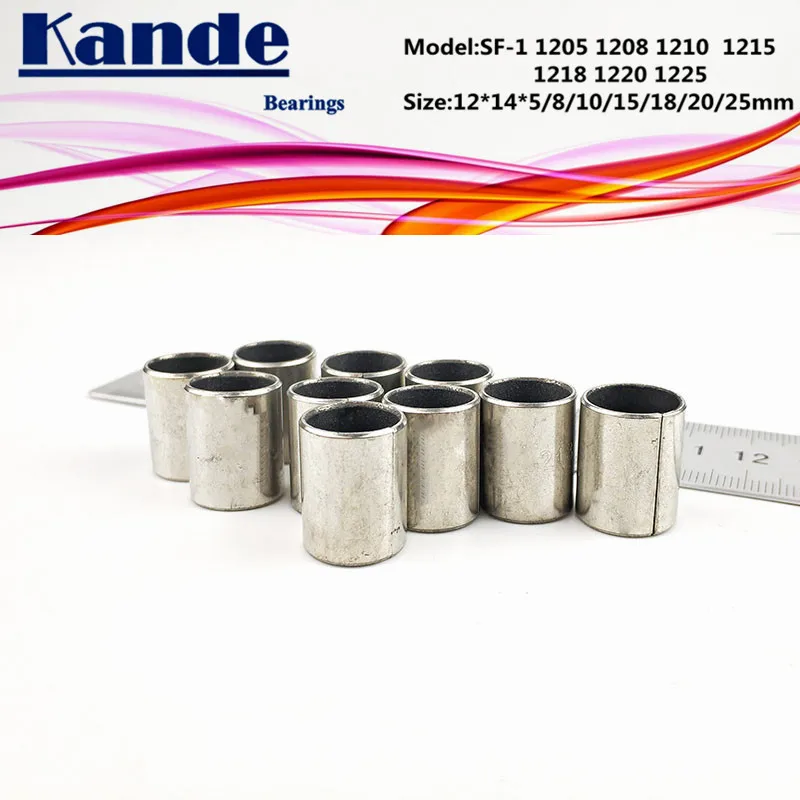 

SF-1 1205 1208 1212 1215 1218 1220 Self Lubricating Sleeve 12x14x5 12x14x8 12x14x10 12x14x15 12x14x18 12x14x20 12x14x25mm SF1
