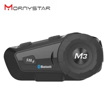 Шлем Bluetooth гарнитура мотоцикл Mornystar M3 600 мАч Многофункциональные Стерео наушники для двухсторонней серии Raido Easy Rider