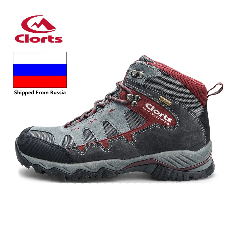 (Shipped From Russia) Clorts Men Mid cut Hiking Boots Waterproof Anti