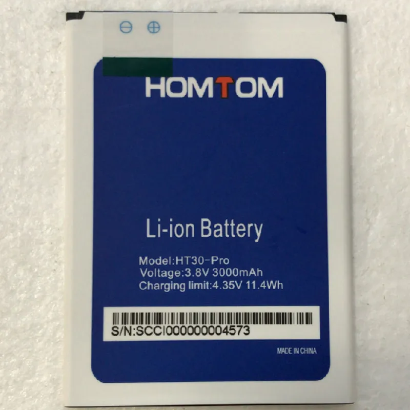 3000 мАч батарея for HOMTOM HT30/HT30 PRO/HT30PRO батареи + трек-код | Мобильные телефоны и