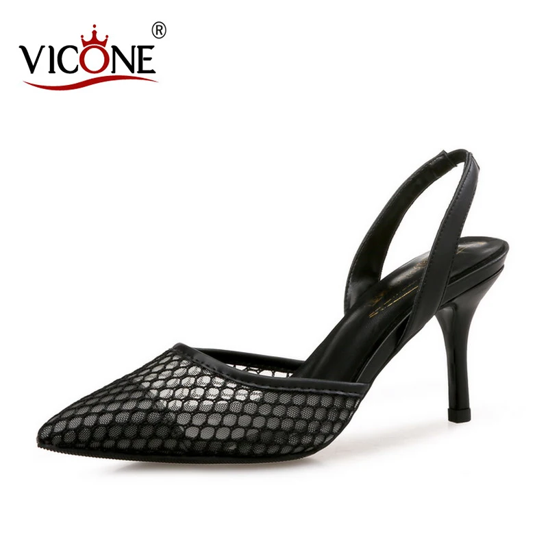 

VICONE Women Summer Pointed Toe Elegant Sweet Fashion Heels V10196