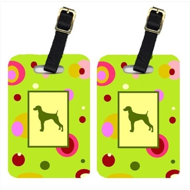 Carolines Treasures CK1063BT Pair Of 2 Weimaraner Luggage Tags
