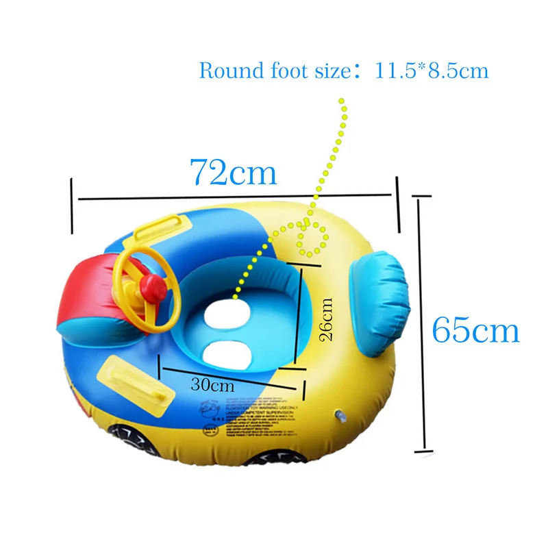 Надувной матрас для бассейна детский спасательный круг с рулем автомобиля детский бассейн аксессуары для ванны 2019