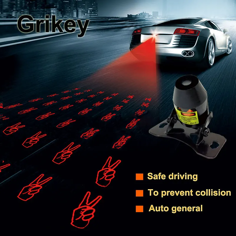 Car Warning Laser Fog Light Anti Collision Rear Lights Tail Brake Parking Lamp External Car Styling