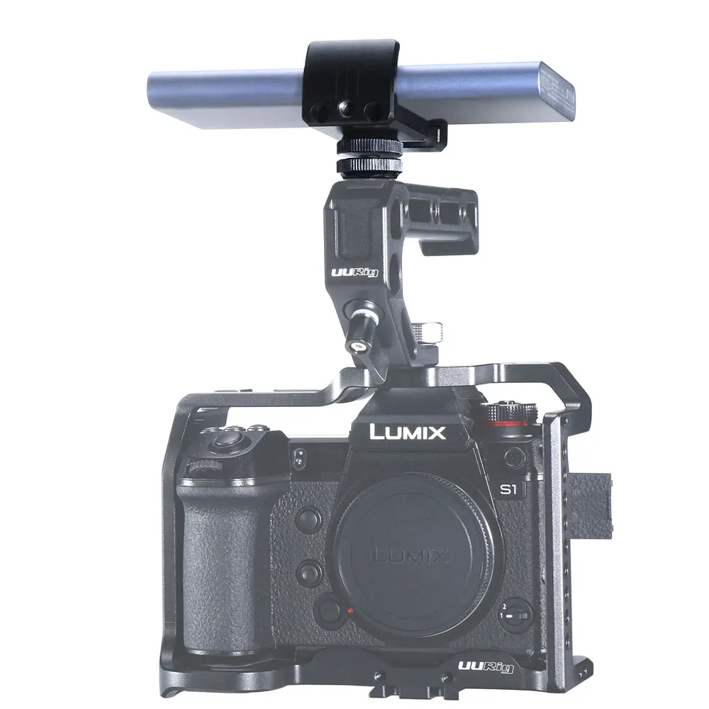 

Universal Clamp Mount for DSLR Power Bank,Clip Holder 1/4 Tripod Screw for Canon Nikon Sony Camera External Battery Charging