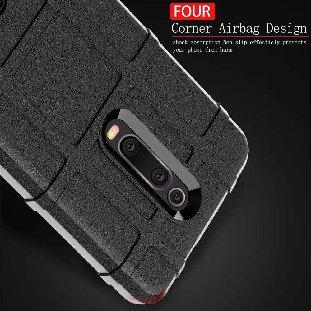 

Rugged Shield Back Cover Coque For Xiaomi Mi A3 Lite CC9 CC9e 9T Pro Redmi K20 Pro Case Luxury Armor TPU Silicon Shockproof Case