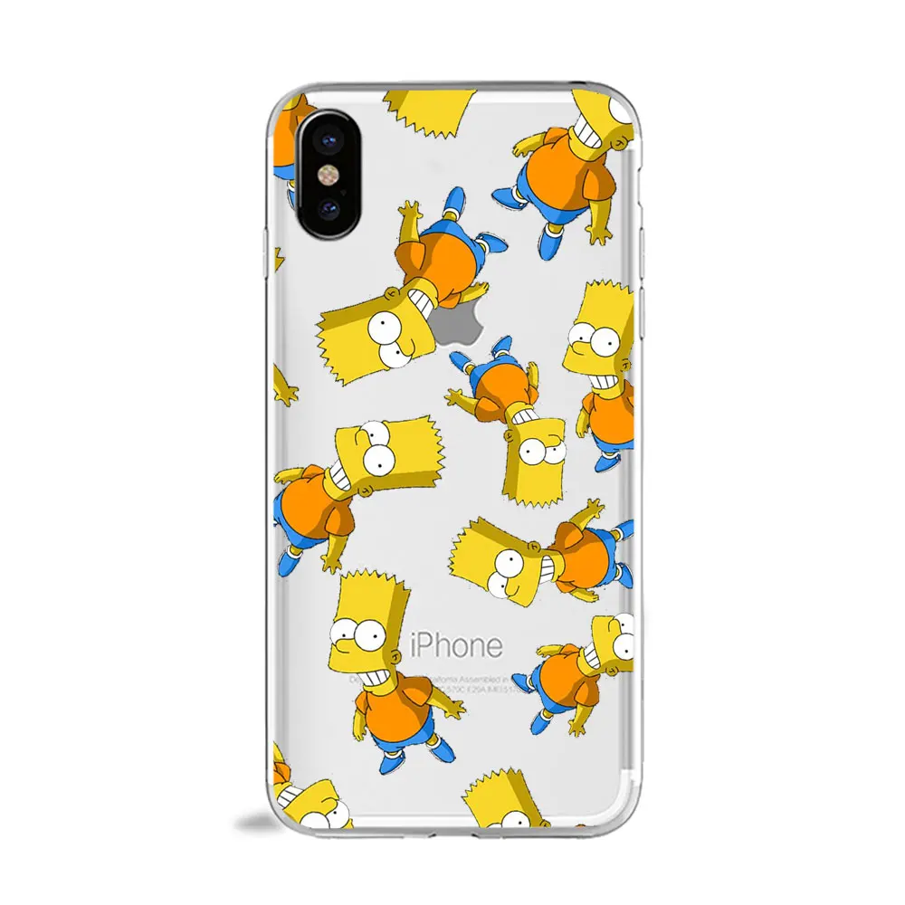 Homer J Simpson смешной Барт Симпсон Coque мультфильм чехол для телефона для huawei p30 p20 p10 lite P8 P9 mate 10 20 lite ТПУ силиконовый чехол - Цвет: tpu A1258