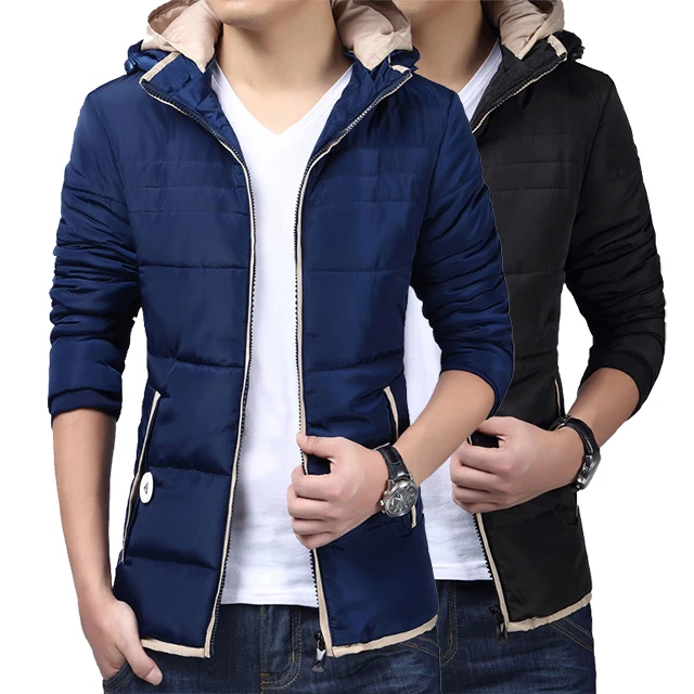 

New Winter hooded cotton padded men Korean Short slim men thick cotton padded jacket veste homme doudoune homme manteau homme