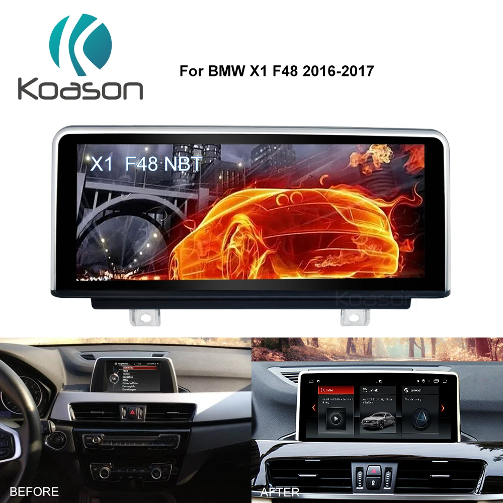 10,25 дюймов ips экран Android 8,1 авто видео gps Navi для BMW X1 F48- Автомобильный экран NBT ID6 gps навигация