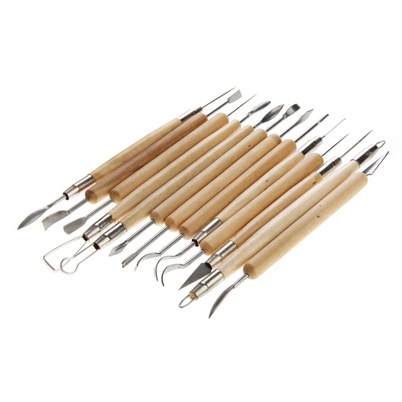 

22PCS Deluxe Stainless Steel Art Tools Kit Set for Pottery/Sculpting/Ceramic/Polymer Clay Carving Modelling Using BDF99