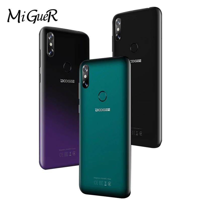 DOOGEE Y8 6 1 дюйма FHD 19:9 экран дисплей Android 9 0 MTK6739 четырехъядерный 3 ГБ + 16 Гб 8.0MP 3400 мАч