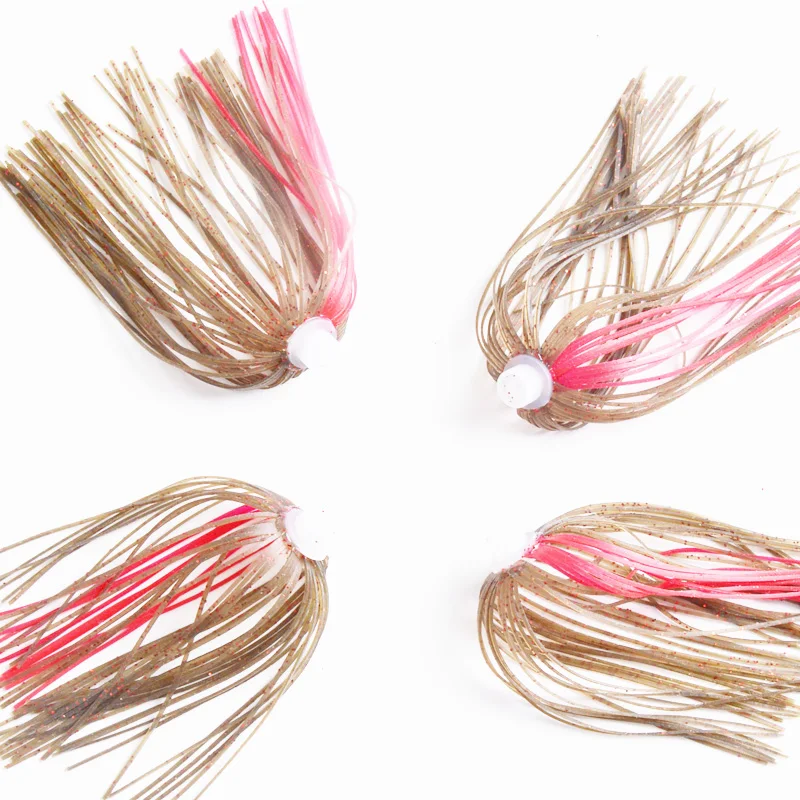 Buy 4pcs/lot 8cm Length With Jig Head Skirt Beard