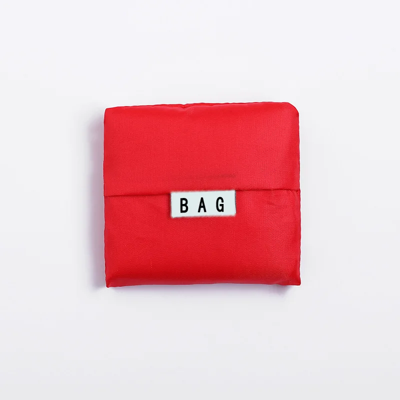 Многофункциональная Складная Экологичная посылка, сумка для покупок, Модная креативная сумка, сумка для хранения из ткани Оксфорд - Цвет: Red