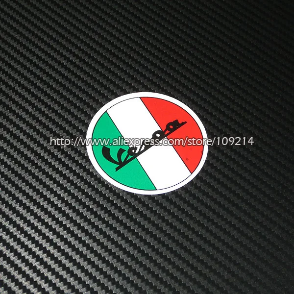 

Hot sale Vespa Italia Flag helmet motorcycle Sticker Decals Waterproof 20