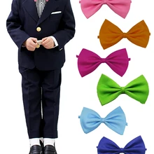 1 шт./лот; Новинка; Модный Школьный Галстук-бабочка для мальчиков и девочек; галстук-бабочка для детей; яркий цветной Детский галстук-бабочка