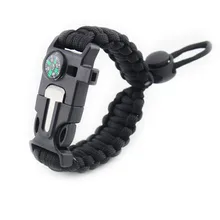 1 шт. Паракорд Аварийный Браслет Многофункциональный походный полевой выживания тактика выживания в пустыне ремешок для пеших прогулок