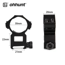 Ohhunt 2 шт. тактический 30 мм Пикатинни Вивер база для рейки высокий профиль Прицела Кольца для охоты прицел Аксессуары для винтовки