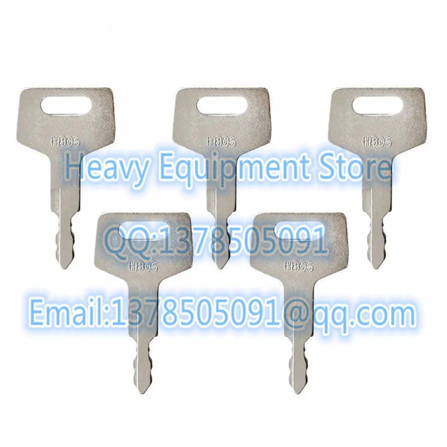 5pcs Equipment Ignition Switch Key For Gehl Hitachi Mustang New Holland