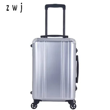 

20 inch Retro metallic 100% aluminum luggage rolling suitcases business