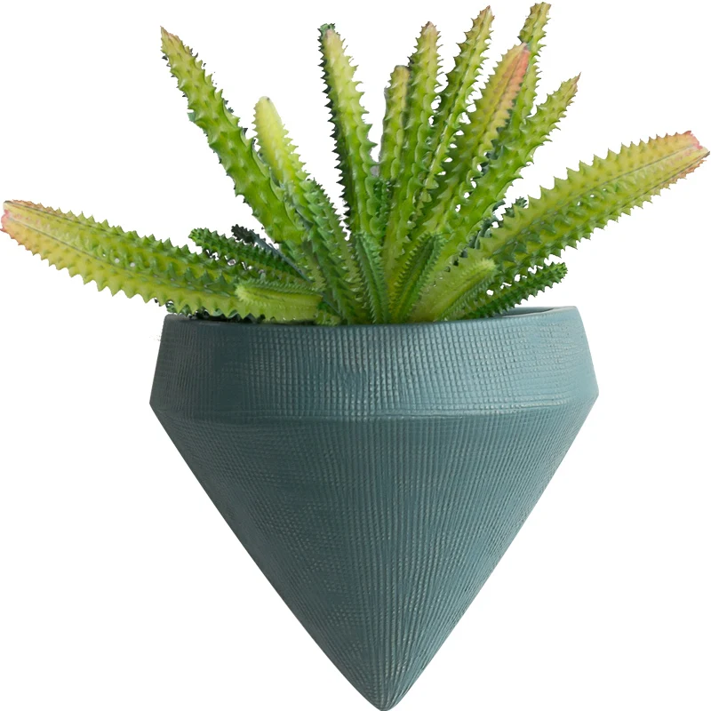 Современная грубая Керамическая Настенная ваза простой керамический цветочный горшок для суккулентных растений кашпо Настенный декор цветочный горшок орнамент кулон