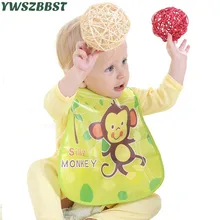 Детские нагрудники Водонепроницаемый мультфильм детские нагрудники Дети Халат Младенцы слюны Полотенца Детский фартук нагрудники с стереоскопического карман